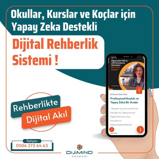 Okullar, Kurslar ve Koçlar için Yapay Zeka Destekli Dijital Rehberlik Sistemi